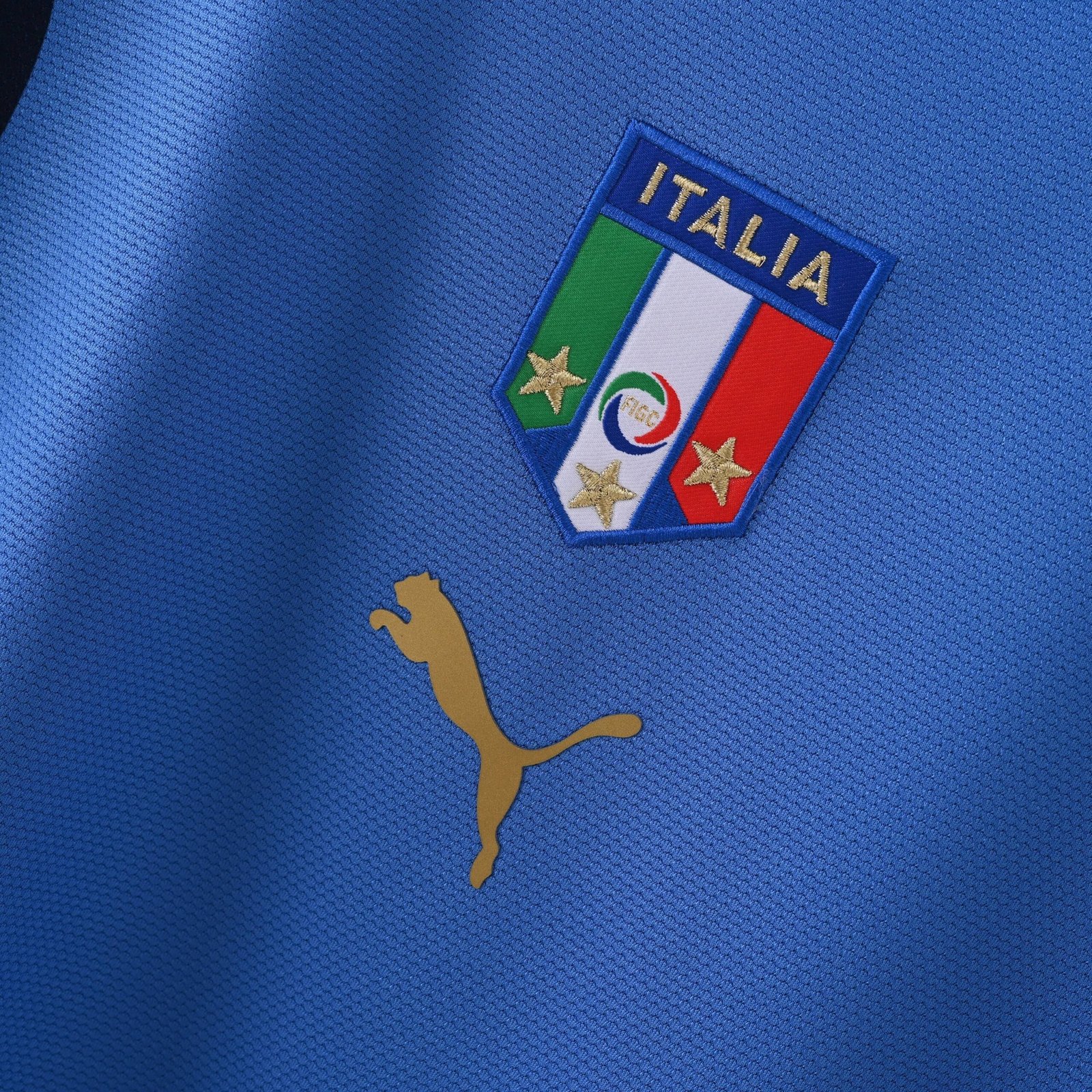 2006 World Cup Italy Home Retro Jersey Long Sleeve - Image 3