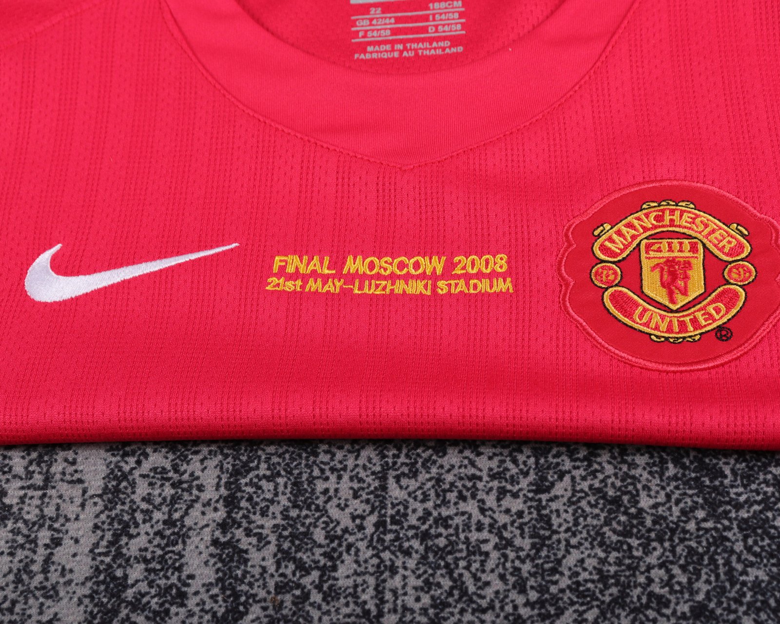 2007/08?Manchester United UCL Final Home Retro Jersey Kids Kit - Image 2