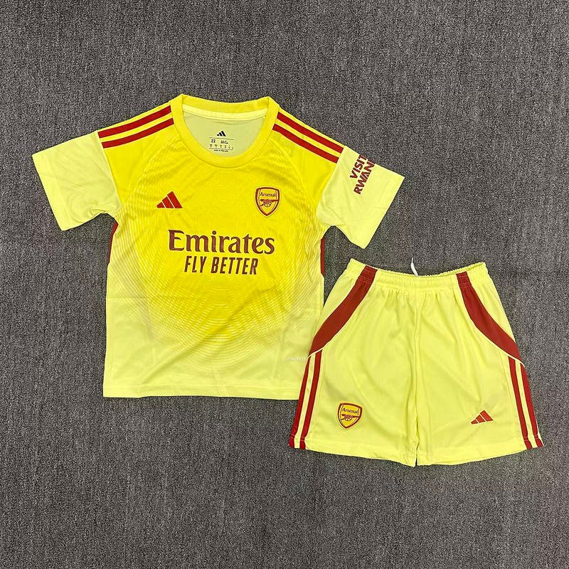 2025/26 Arsenal Goalkeeper Kids Jersey