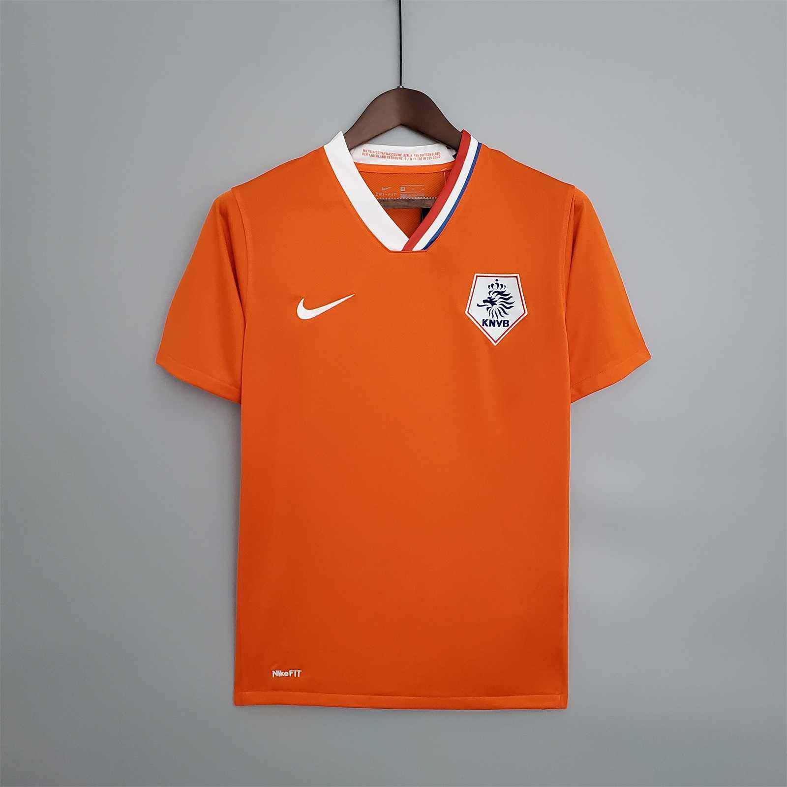Netherlands Retro Jersey Home 2008 - Image 3