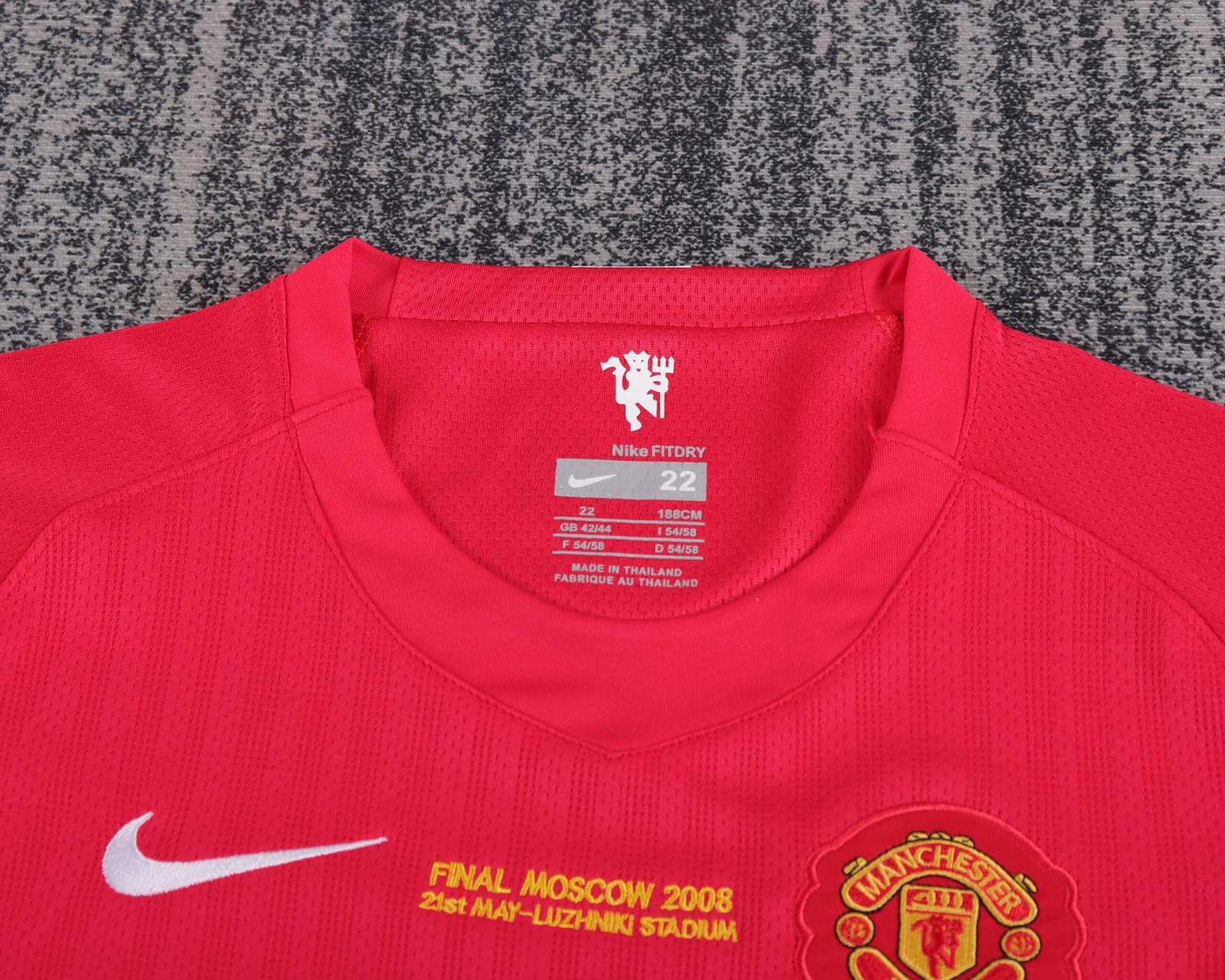 2007/08?Manchester United UCL Final Home Retro Jersey Kids Kit - Image 3