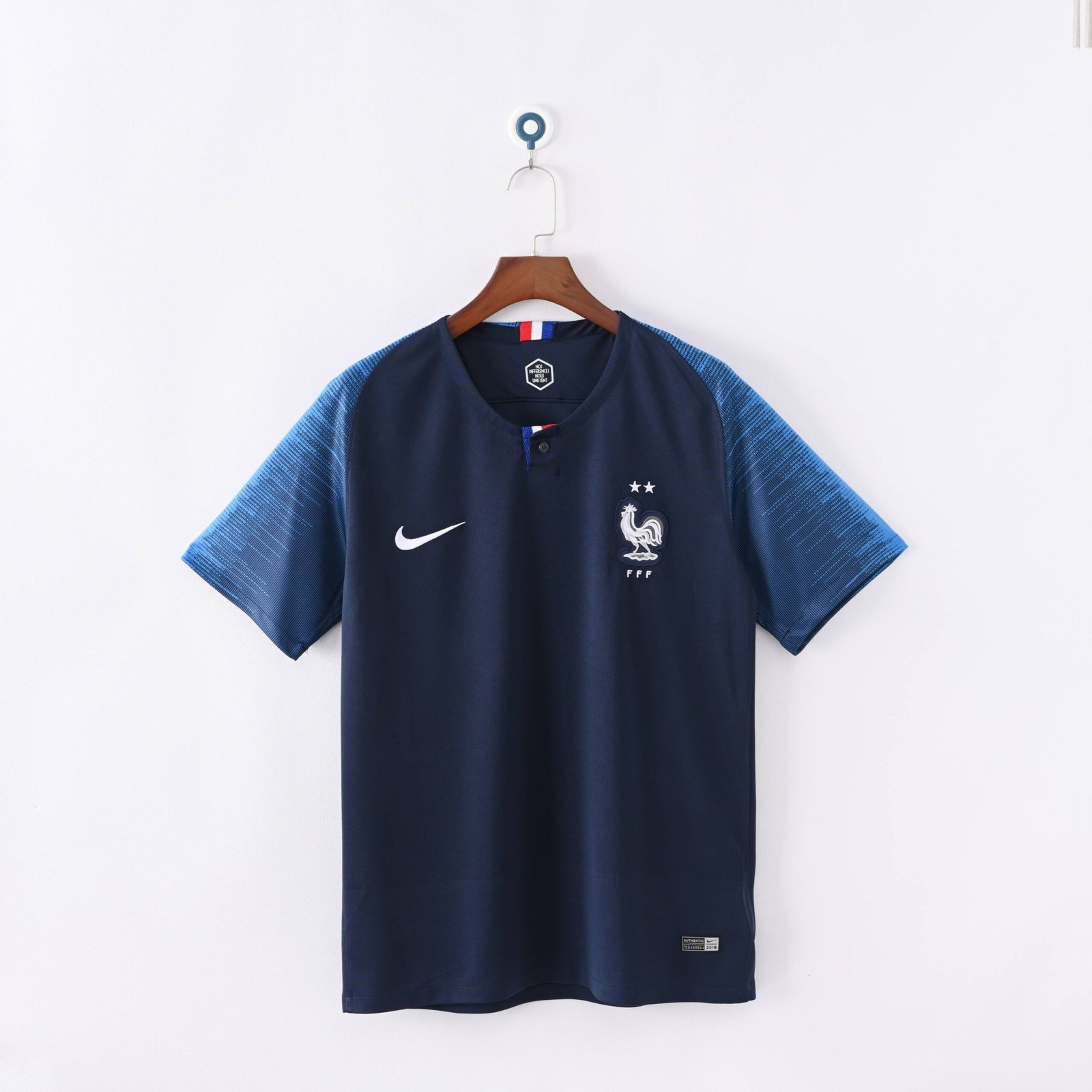 2018 France World Cup Champion 2 Stars Home Retro Jersey