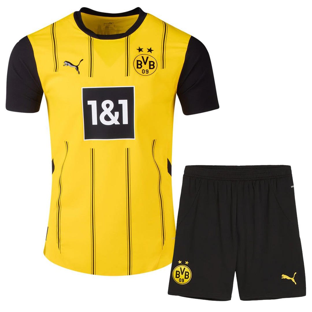 2024/25 Borussia Dortmund Home Jersey Kits(Shirt+Shorts)