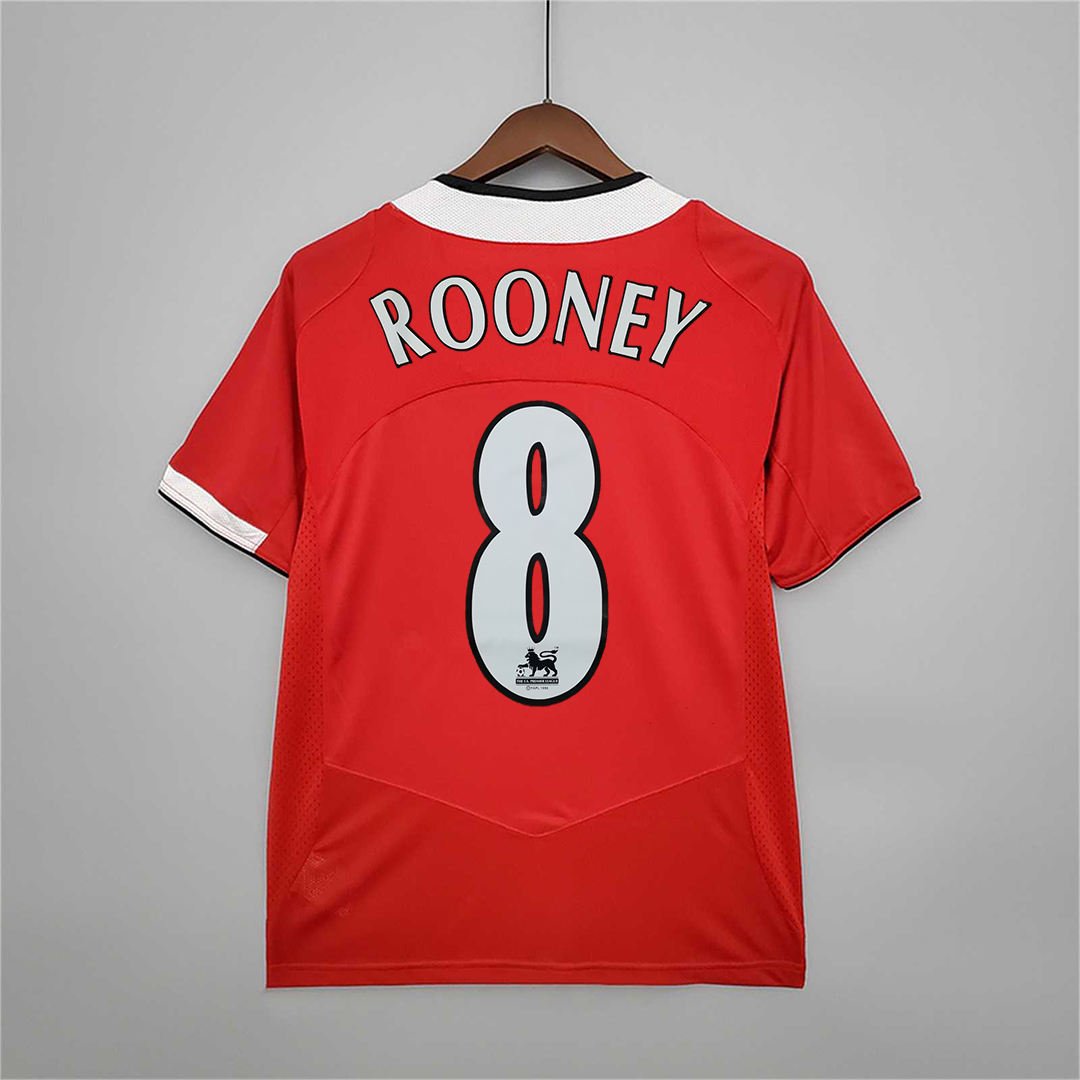 2005/06 Manchester United Home Retro Jersey - Image 8