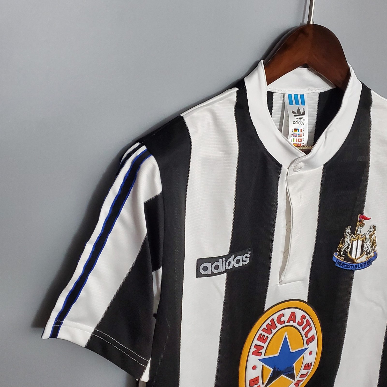 1995/97 Newcastle United Retro Jersey Home - Image 9