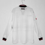 Retro Manchester United 97/99 Away -Branco Long Sleeves - Image 2