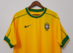 Retro Brazil 1998 Home Kit S-4XL - Image 3