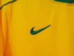 Retro Brazil 1998 Home Kit S-4XL - Image 5