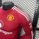 Player Version Manchester United 24/25 Home Kit Long Sleeves S-XXL - Image 3