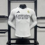 Player Version  Real Madrid 24/25 Home White Masculino Long Sleeves