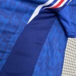 Retro  France 1996 Home Blue with patches - Image 5