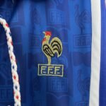 Retro  France 1996 Home Blue with patches - Image 6