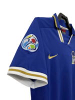 Retro  Italy 1996 Home Blue with badges - Image 3
