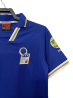 Retro  Italy 1996 Home Blue with badges - Image 5