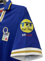 Retro  Italy 1996 Home Blue with badges - Image 6