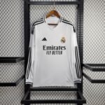 Masculino Real Madrid 24/25 Home White Long Sleeves