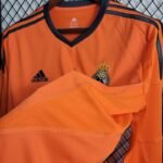 Retro  Real Madrid 13/14 Third Long Sleeves Orange - Image 6