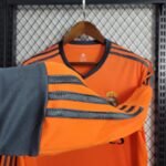 Retro  Real Madrid 13/14 Third Long Sleeves Orange - Image 7