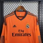 Retro  Real Madrid 13/14 Third Long Sleeves Orange - Image 8
