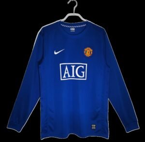 Retro Manchester United 2008/09 Third Blue Long Sleeves