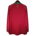 Retro  Portugal 2006 Home Long Sleeves Red - Image 2