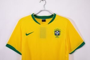 Retro  Brazil 2006 Home Yellow - Image 3