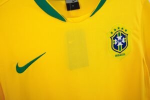 Retro  Brazil 2006 Home Yellow - Image 5