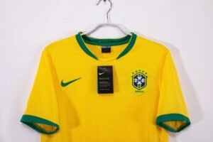Retro  Brazil 2006 Home Yellow - Image 7