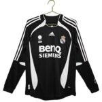 Retro  Real Madrid 06/07 Awαy Black Long Sleeves