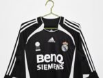 Retro  Real Madrid 06/07 Awαy Black Long Sleeves - Image 11