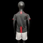 Kids Retro Manchester United 2007/08 Away Black - Image 2