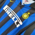 Retro  Inter Milan 1998/99 Home Long Sleeves Blue/Black - Image 5