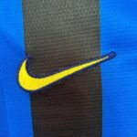 Retro  Inter Milan 1998/99 Home Long Sleeves Blue/Black - Image 6