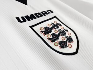 Retro  England 1996 Home White - Image 3