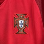 Retro  Portugal 2016 Home Red Long Sleeves - Image 3