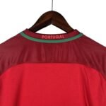 Retro  Portugal 2016 Home Red Long Sleeves - Image 6