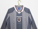 Retro  1996 England Away Long Sleeves - Image 3