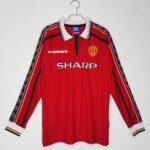 Retro  Manchester United 1998/99 Home Long Sleeves Red