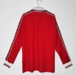 Retro  Manchester United 1998/99 Home Long Sleeves Red - Image 2