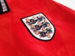 Retro  1990 England 1990 Away Red - Image 3