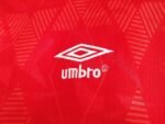 Retro  1990 England 1990 Away Red - Image 4