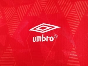 Retro  1990 England 1990 Away Red - Image 4