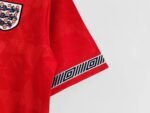 Retro  1990 England 1990 Away Red - Image 5