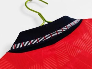 Retro  1990 England 1990 Away Red - Image 7