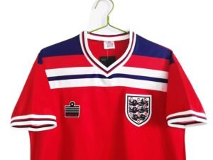 Retro  England 1982 Away Red - Image 3