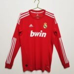 Retro  Real Madrid 11/12 Third Red Long Sleeves