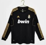 Retro  Real Madrid 11/12 Away Black Long Sleeves