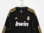 Retro  Real Madrid 11/12 Away Black Long Sleeves - Image 9