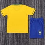 Kids Retro Brazil  93/94 Home 16-28 - Image 2