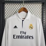 Retro  Real Madrid 16/17 Home White Long Sleeves - Image 7